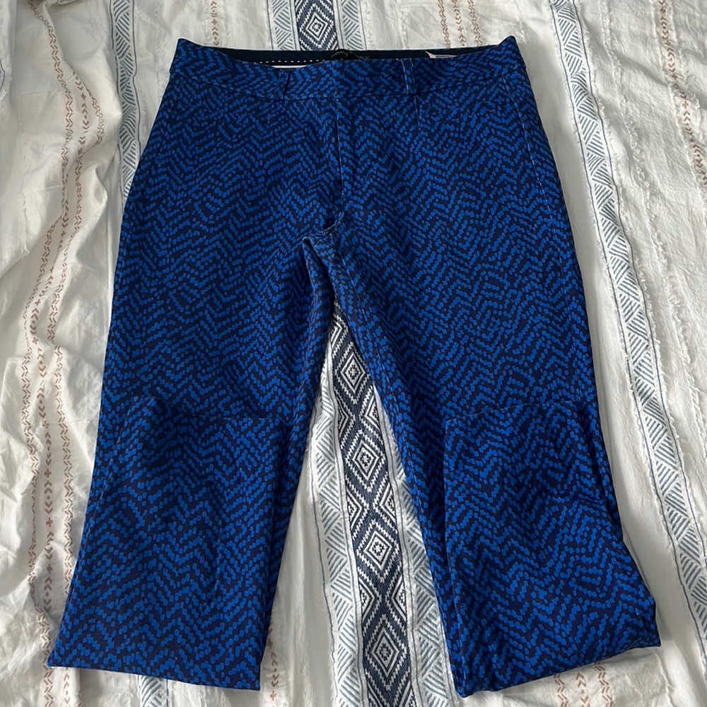 Banana Republic Blue And Black Professional Pants